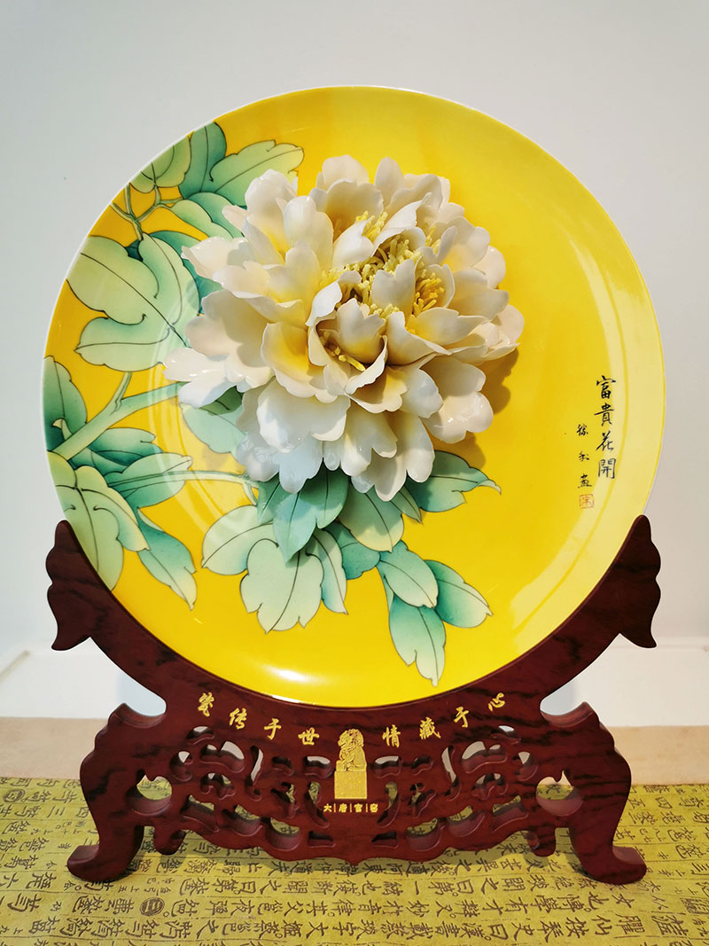 富貴花開(kāi)-12寸手繪